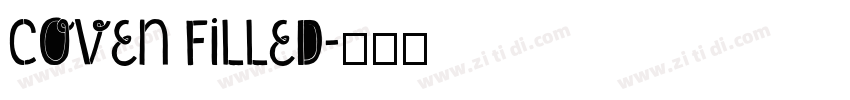 Coven Filled字体转换